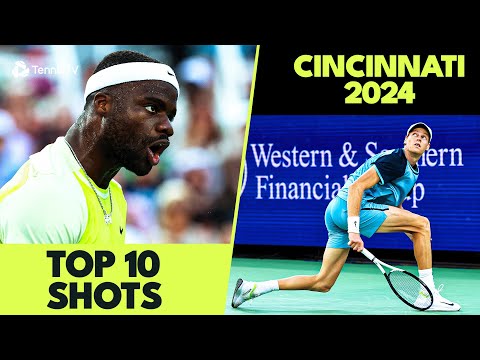 INCREDIBLE Sinner Recovery; Tiafoe Crazy Defence & More 🤯 | Top 10 Plays at Cincinnati 2024