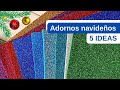 5 IDEAS para Navidad de foamiran - Adornos navidenos 2024 - Decoraciones Navide?as F?ciles