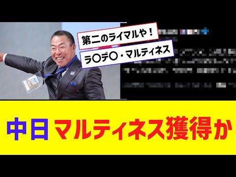 中日さん、R・マルティネス獲得か・・・？？？？【なんJ反応】