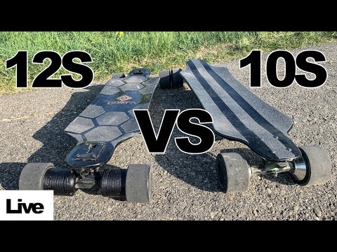 10S VS 12S Electric Skateboard Battery Difference