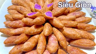 Bánh Khoai Mỡ Chiên Giòn Dẻo Thơm Phức Ăn Hoài Không Ngán- Crispy yam cake