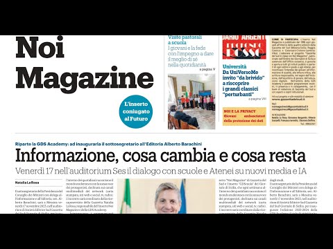 Informazione di qualità e IA, il sottosegretario Barachini inaugura la GDS Academy di Noi Magazine