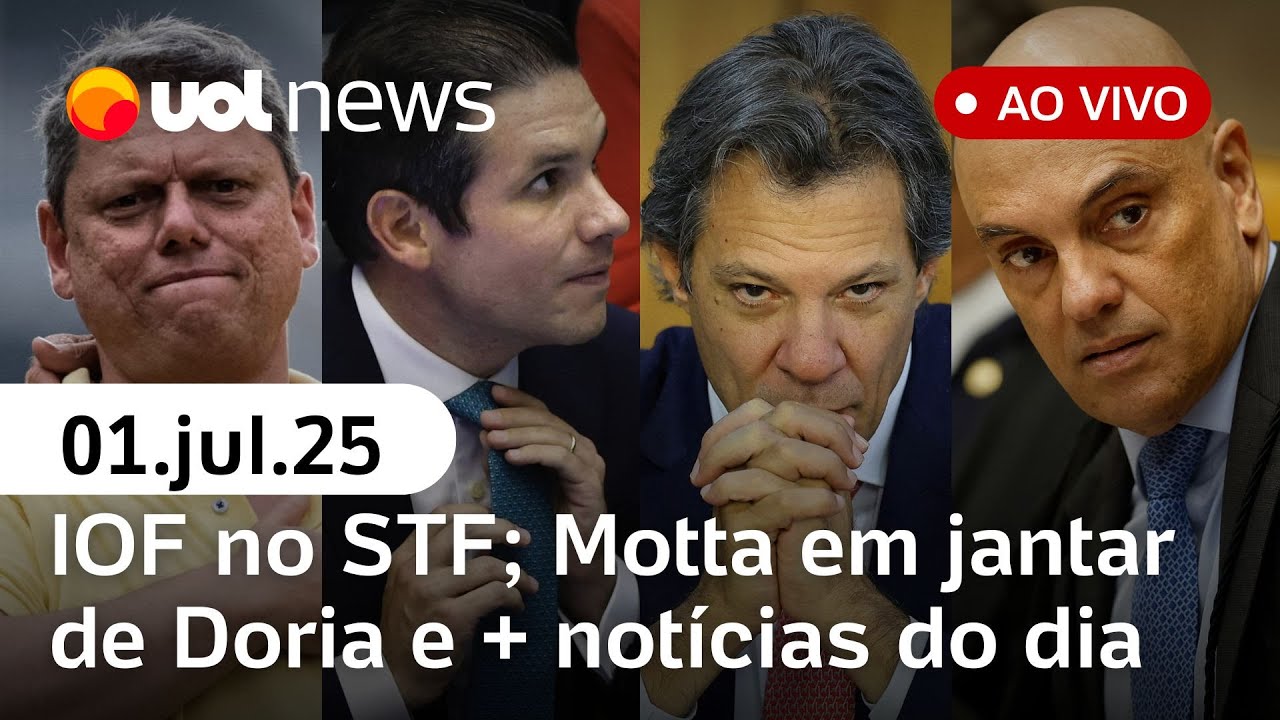 Lula vai ao STF e Motta ameaça retaliar; Tarcísio promete indulto a Bolsonaro e+ ao vivo | UOL News