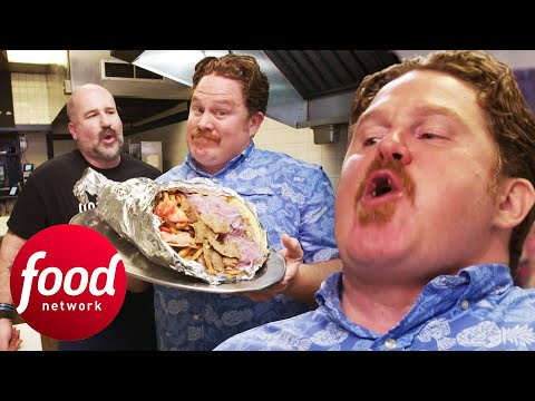 Can Casey Finish This 8-POUND Greek Sandwich In Under 30 Minutes? | Man V Food