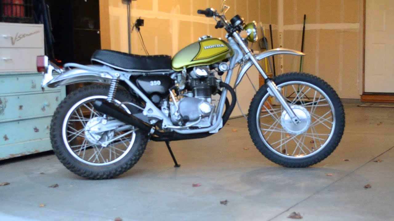 '73 Honda SL350 - YouTube