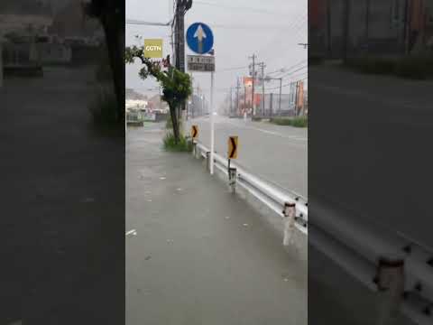 Tropical Storm Shanshan delivers torrential rains across Japan