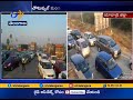 Panthangi Toll Gate Chock a Block with Traffic  in Yadadri Dist