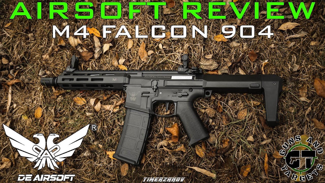 Airsoft Review #203 M4 Falcon 904 Double Eagle (Honey Badger) (GUNS AND TARGETS) [FR]