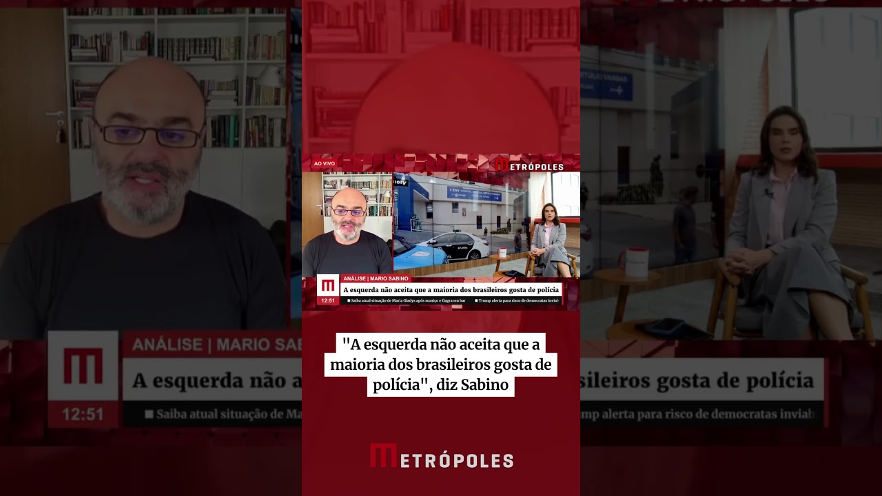 A esquerda não aceita que a maioria dos brasileiros gosta de polícia diz Sabino