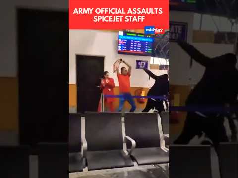 Spicejet Staff Beaten By Army Official At Srinagar Airport Jaw Broken Spine Injured 115 thousand views  play Short