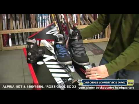 Rossignol BC X2 / Alpina 1550 & 1575 Ski Boots Review Video by ORS Cross Country Skis Direct