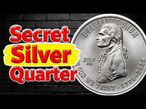 US Mint Secretly Minted 2.5oz Silver 4th of July Declaration of Independence Quarters