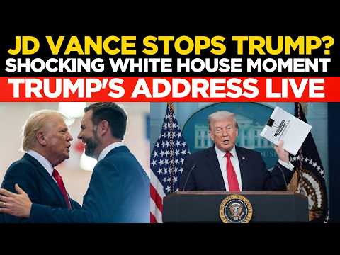 Trump's Emergency Speech LIVE: JD VANCE INTERRUPTS TRUMP? SHOCKING WHITE HOUSE BRIEFING LIVE