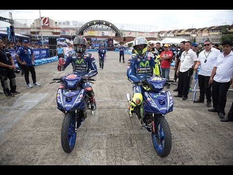 Rossi and Viñales in Action at the 2017 Yamaha GP Event