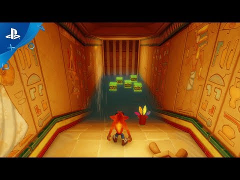 Crash Bandicoot N. Sane Trilogy - Tomb Wader Level Playthrough Video | PS4