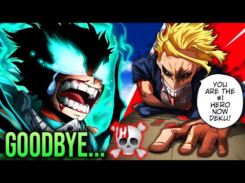 All Might Death & Goodbye - Deku Cries One Last Time & Becomes The #1 Hero (My Hero Academia)