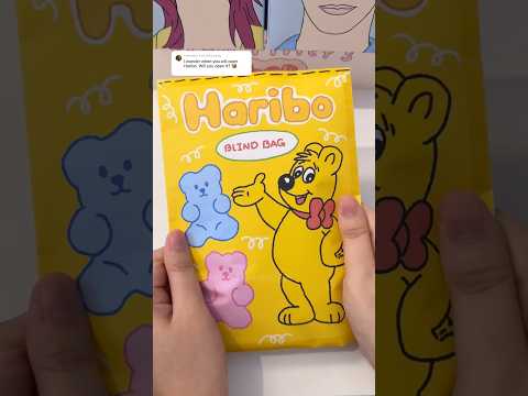 Haribo blind bag opening 🧸 #blindbag #diy #satisfying #asmr #unboxing #haribo