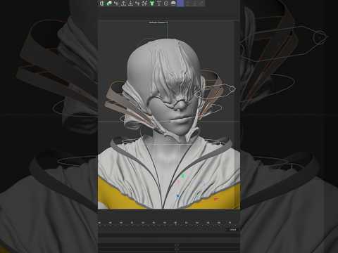 check out the creation of a futuristic helmet for a 3D artwork - 3D modeling mini timelapse  #shorts