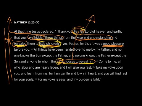 Matthew 11:25–30 // Part 2 // God Must Give Spiritual Sight