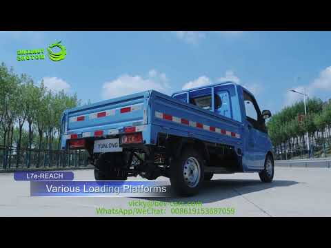 EEC L7e approval electric truck cargo van from Yunlong BAW brand 75km/h speed 700kg loading capacity