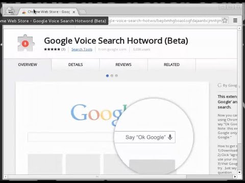 Cara Menginstall Google Chrome Hotword Extension untuk Google Voice Search