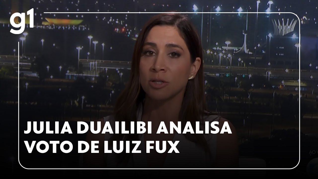 Jornal da Globo: Julia Duailibi analisa pontos do voto de Luiz Fux