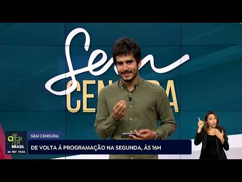 Sem Censura está de volta à programação na segunda