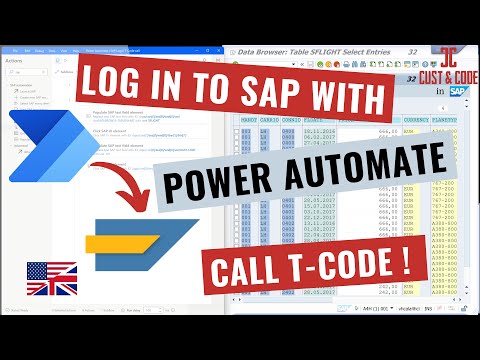 Log in to SAP with Power Automate and call a Transaction [english]