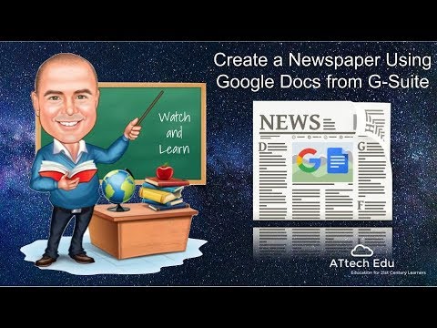 how to create a newspaper in google docs
