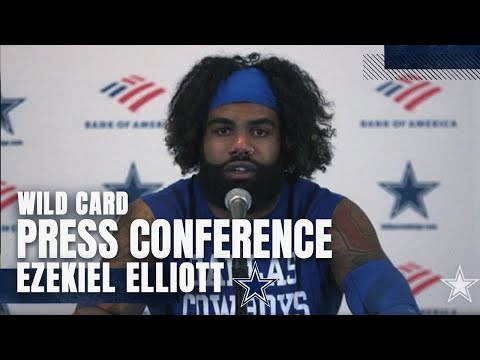 Ezekiel Elliott Postgame Wild Card | #SFvsDAL | Dallas Cowboys 2021 video clip