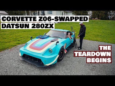 Corvette Z06-Swapped Datsun 280ZX Build Part 2 - The Teardown Begins