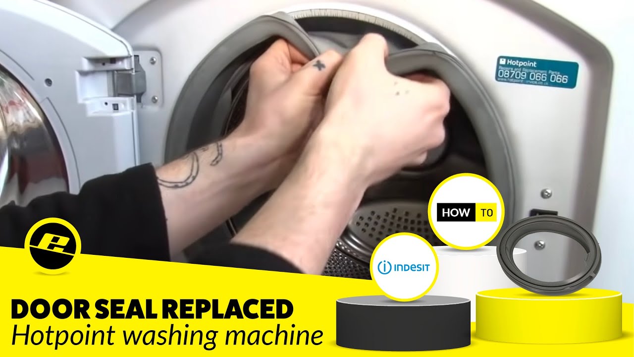 How to replace a washing machine door seal on a Hotpoint ... ifb washing machine wiring diagram 