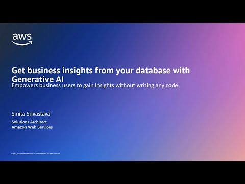 Get business insights from your structured data sources using natural language | Amazon Web Services