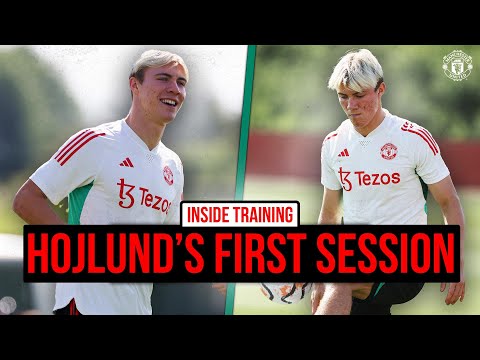 Hojlund's First Training Session! 🔥 | INSIDE TRAINING