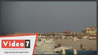 المناظر الطبيعية خلابة تجذب السياحة على شواطئ بورسعيد -