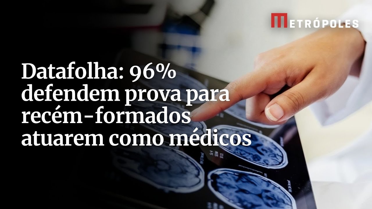 Datafolha 96 defendem prova para recém formados atuarem como médicos
