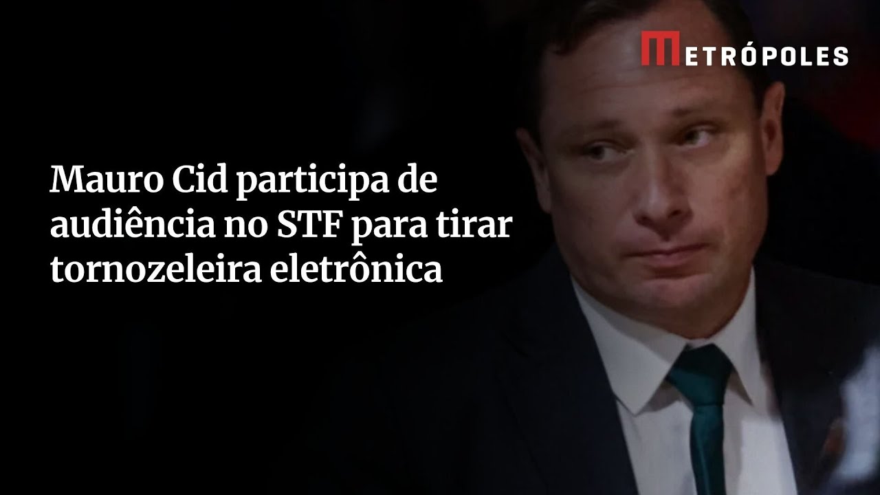 Mauro Cid chega ao STF para audiência antes de tirar tornozeleira