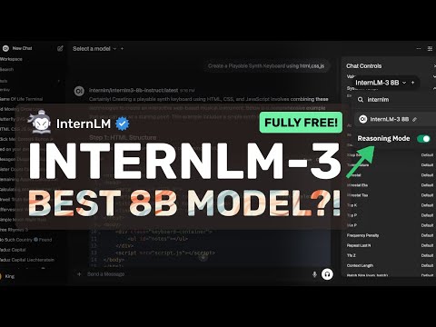 InternLM-3 (w/ Deep Thinking Mode) : This NEW & SMALL Open AI Model is AMAZING!