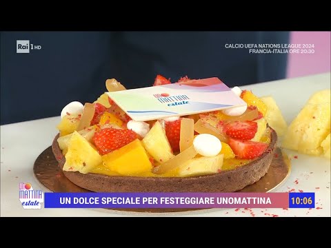 Torta di frolla al cioccolato con crema e frutta - Unomattina Estate 06/09/2024