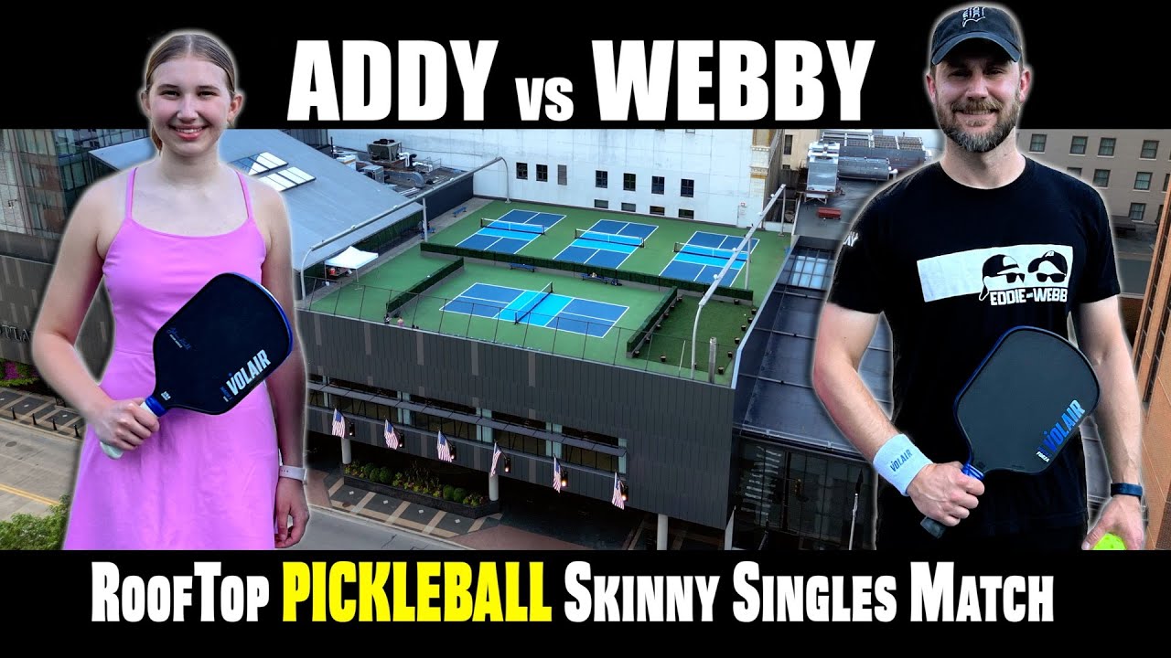 Addy vs Webby at RoofTop Pickleball in Grand Rapids