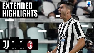 Juventus 1-1 Milan | Morata Scores Stunner to Reach Goal Milestone! | EXTENDED Highlights
