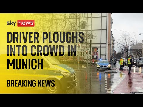 'Major police operation' after driver ploughs into crowd in Munich | Watch live