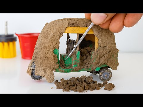 Extremely Muddy Auto cleaning after a long off road drive #satisfyingcleaning #autorickshaw  