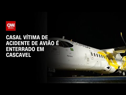 Casal vítima de acidente de avião é enterrado em Cascavel | CNN ARENA