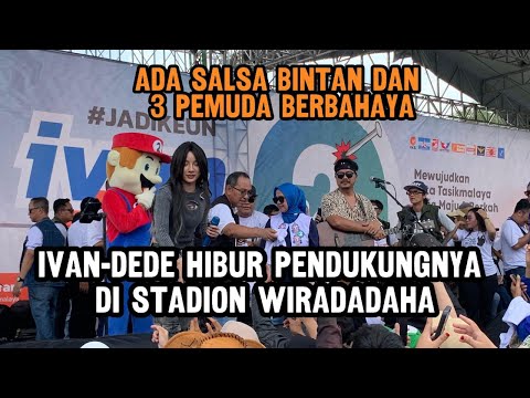 Ada Salsa Bintan dan 3 Pemuda Berbahaya, Ivan-Dede Hibur Pendukungnya di Stadion Wiradadaha