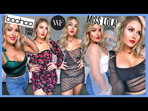 a GIANT clothing haul & try on! ? Boohoo, White Fox Boutique, Miss Lola & More!