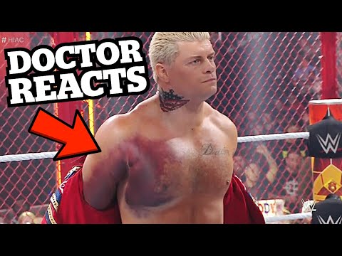 Cody Rhodes Ruptures Pec and Beats Seth Rollins - Doctor Reacts