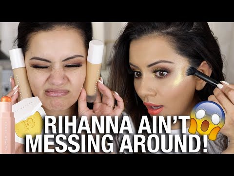 FENTY BEAUTY FIRST IMPRESSIONS & REVIEW + 10 HOUR WEAR TEST!!