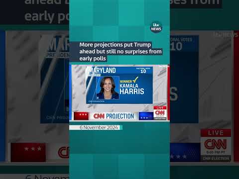 More projections put Trump ahead but still no surprises from early polls #itvnews #shorts