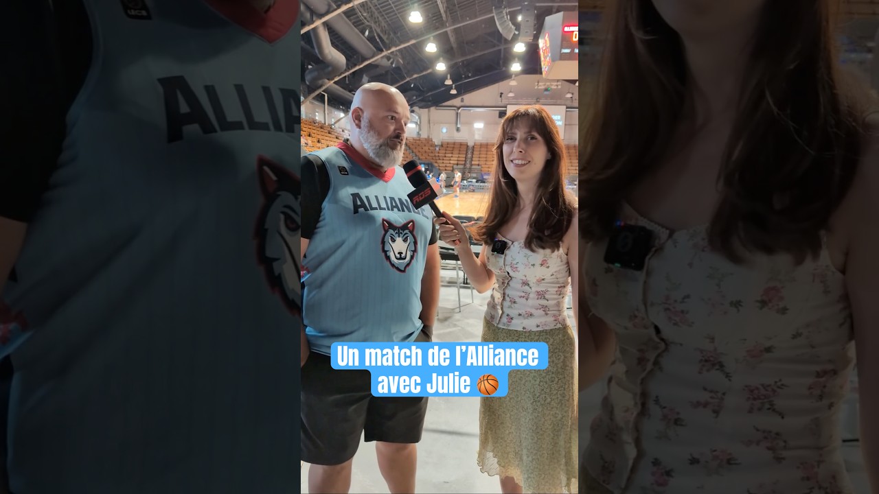 Julie est allée voir comment ça se passe un match de l’Alliance de Montréal! 👀🏀 #RepMTL